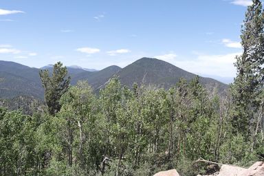 baldy and black mtn from trail peak