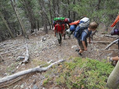 black mountain ascent